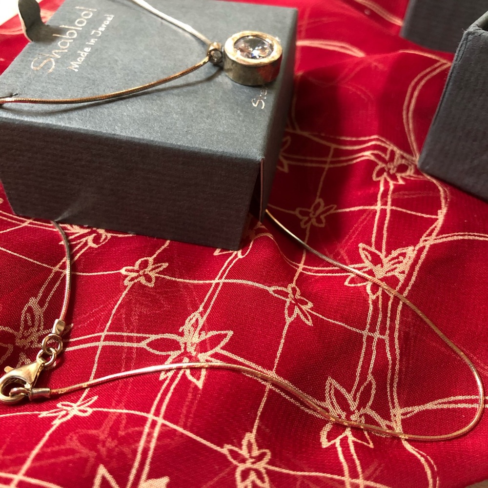 Shablool sterling Silver Necklace - NEW - Picture 2 of 3